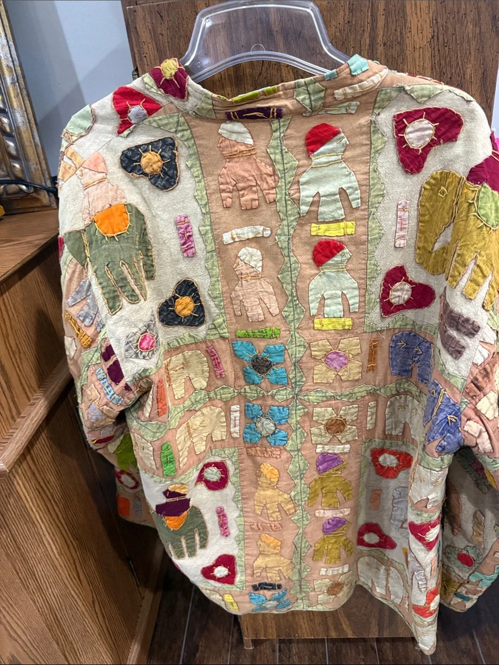 vintage patchwork, quilted hand, quilted jacket - Picture 4 of 9